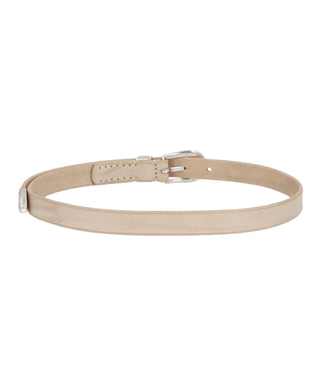 OUR LEGACY Белый кожаный ремень, фото 2