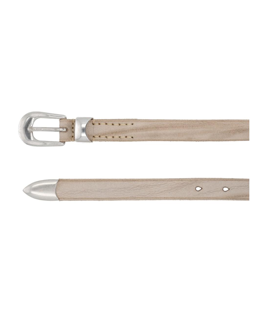 OUR LEGACY Белый кожаный ремень, фото 3