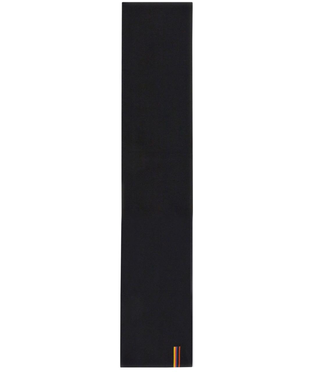 PAUL SMITH Черный шерстяной шарф, фото 1