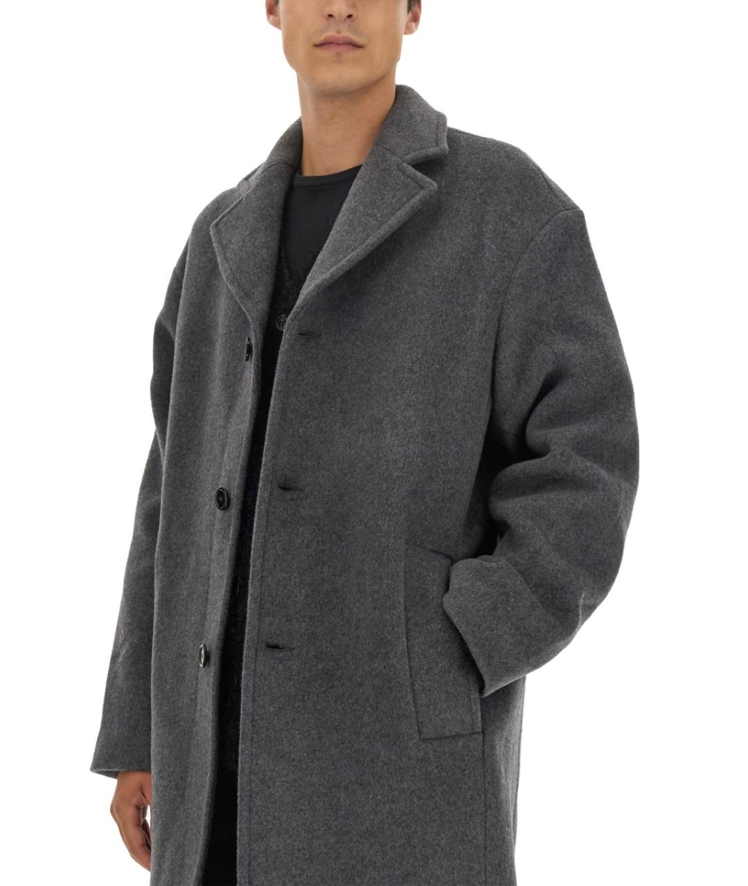 SEFR Серое шерстяное пальто, фото 4