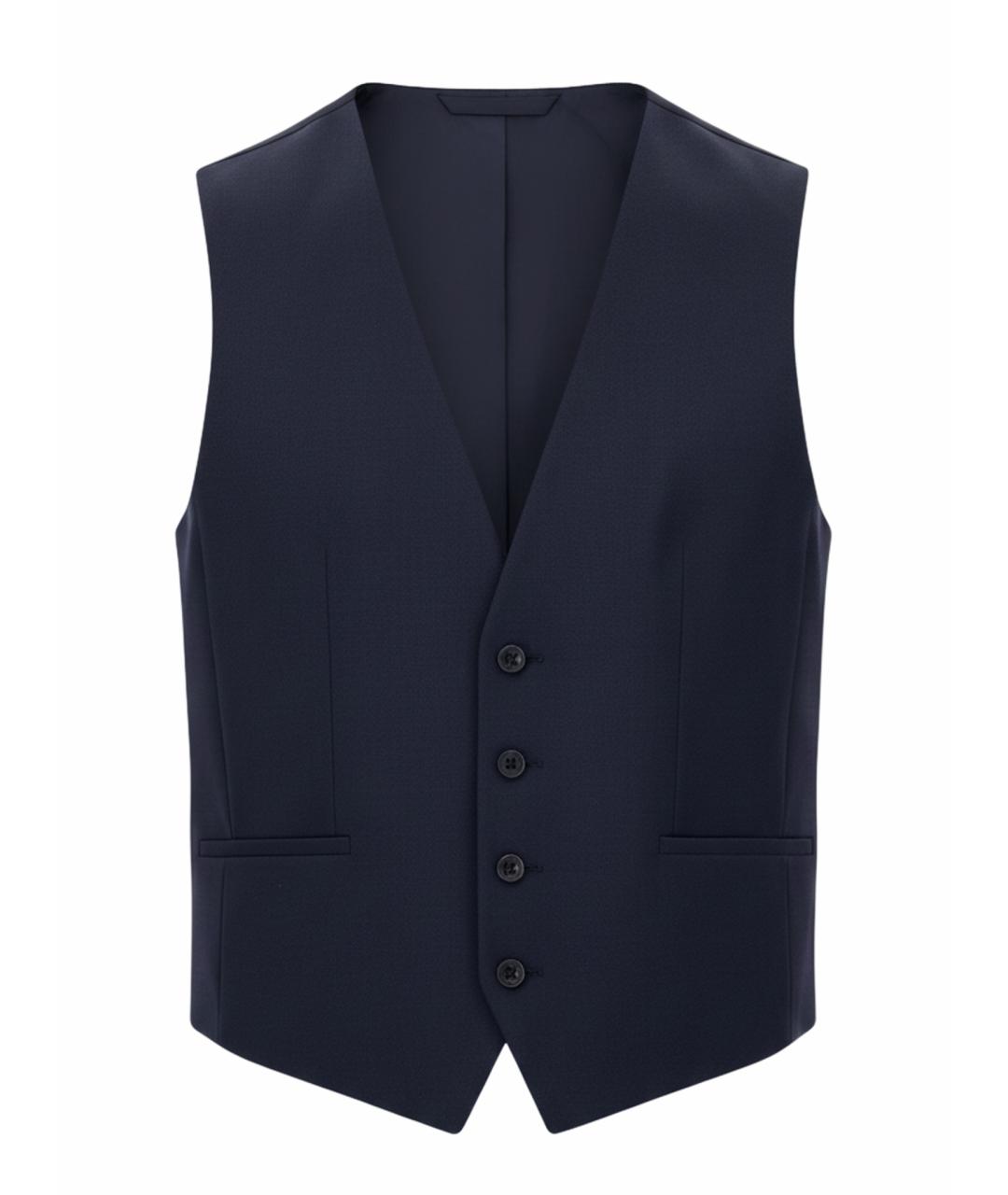 HUGO Синий шерстяной жилет, фото 1