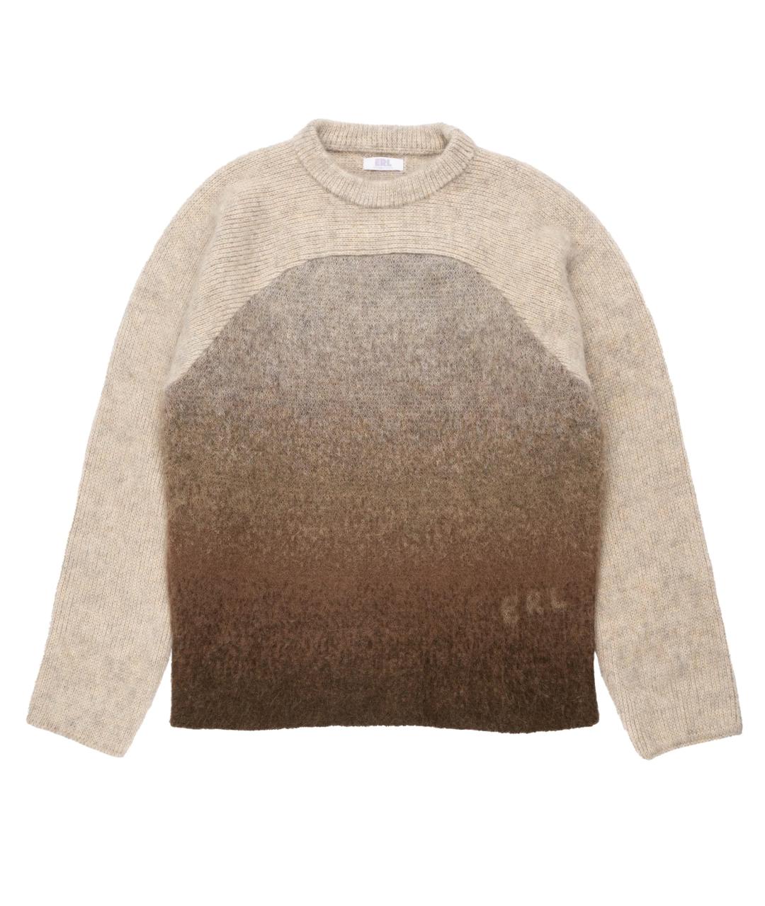 ERL Коричневый шерстяной джемпер / свитер, фото 1