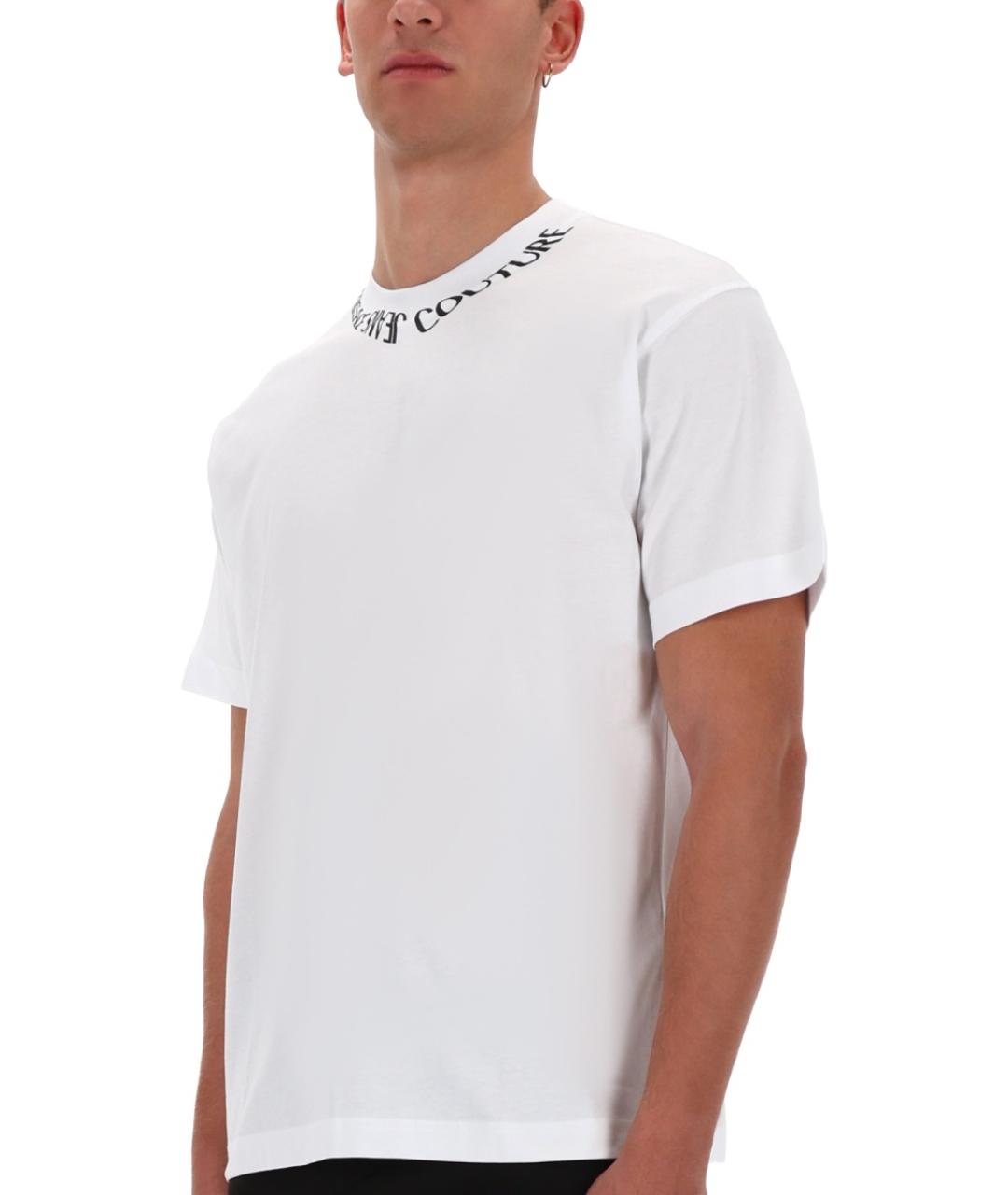 VERSACE JEANS COUTURE Белая хлопковая футболка, фото 3