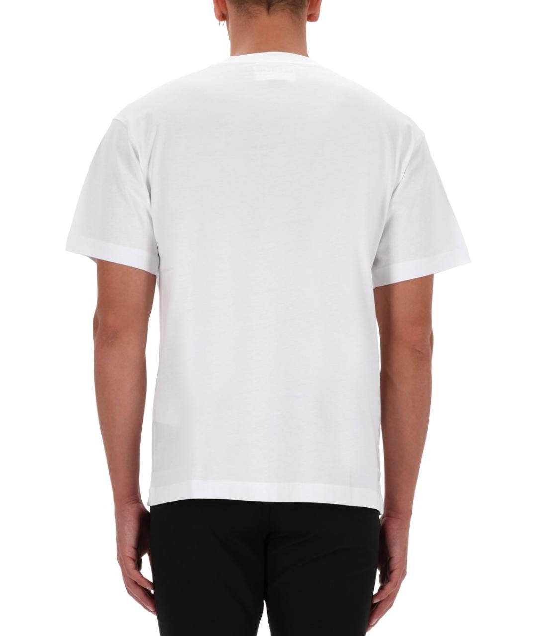VERSACE JEANS COUTURE Белая хлопковая футболка, фото 4