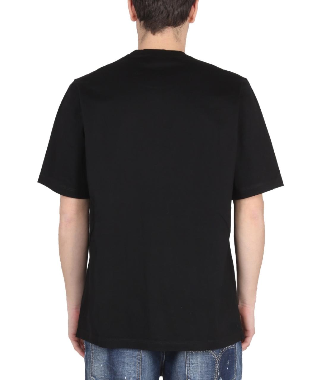 DSQUARED2 Черная хлопковая футболка, фото 3