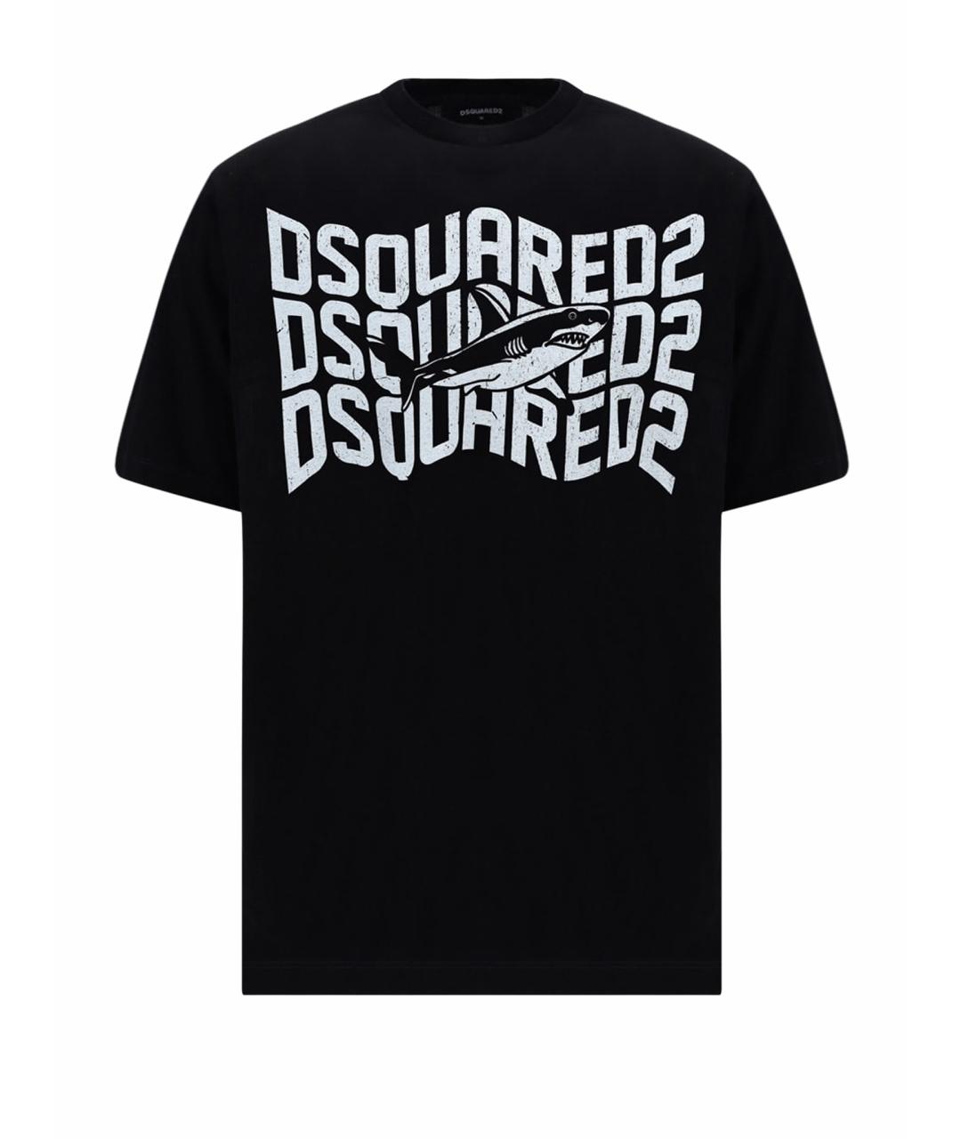 DSQUARED2 Черная хлопковая футболка, фото 1