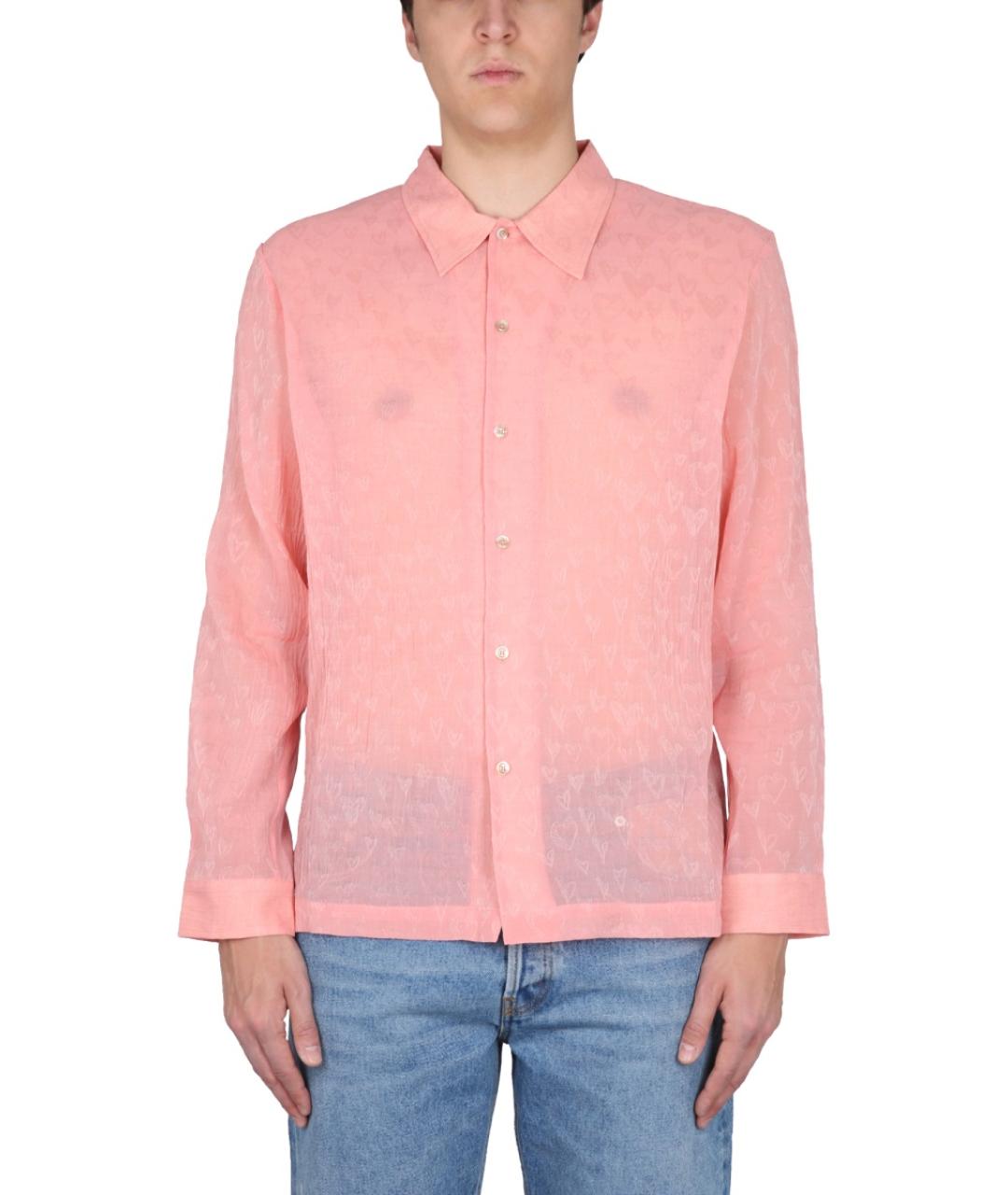 SEFR Розовая хлопковая кэжуал рубашка, фото 5