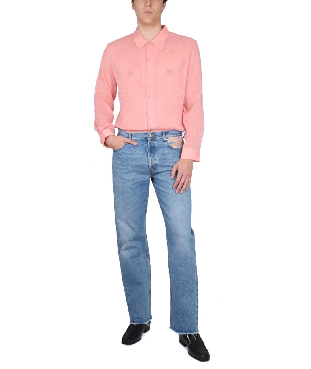 SEFR Розовая хлопковая кэжуал рубашка, фото 2