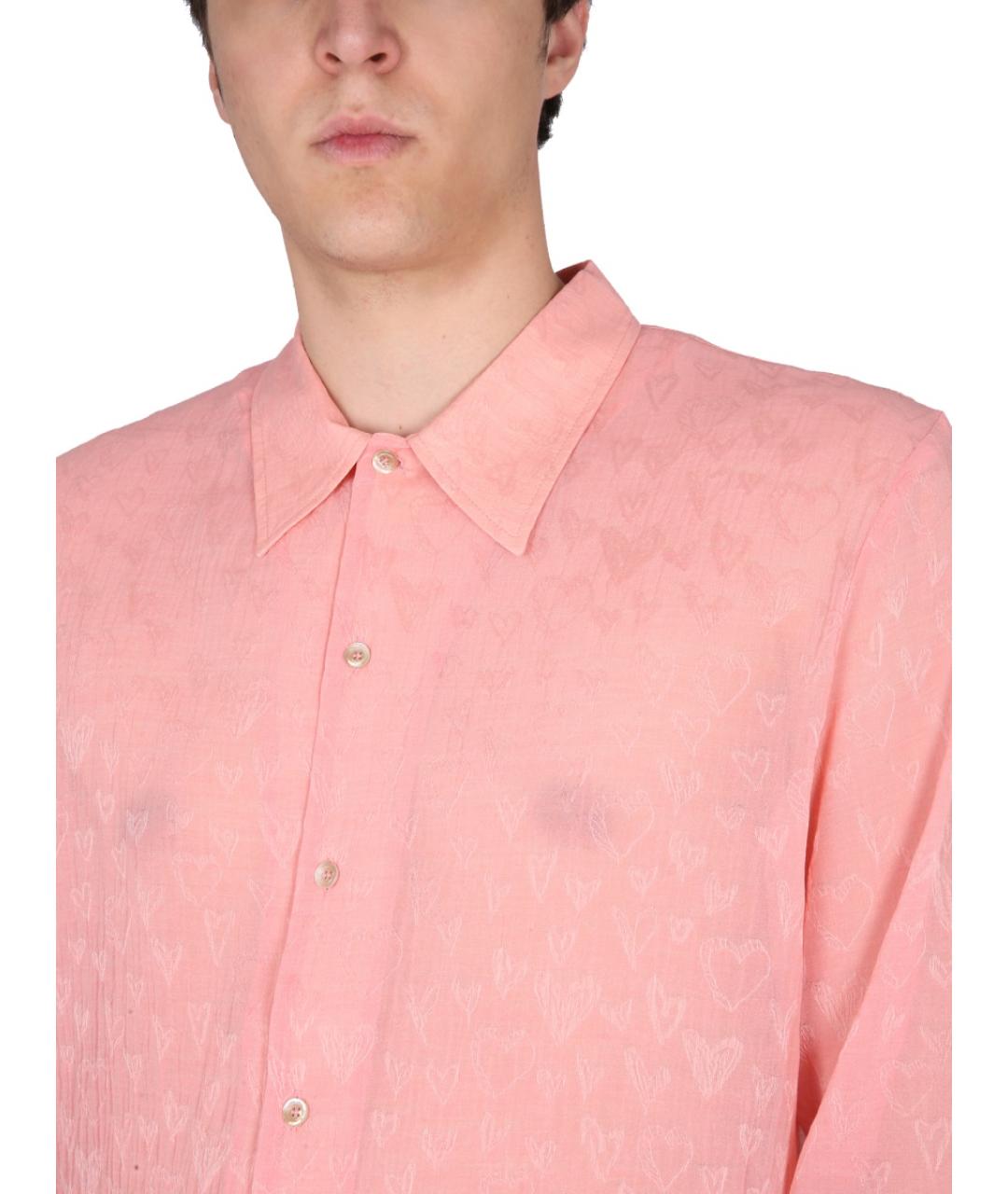 SEFR Розовая хлопковая кэжуал рубашка, фото 4