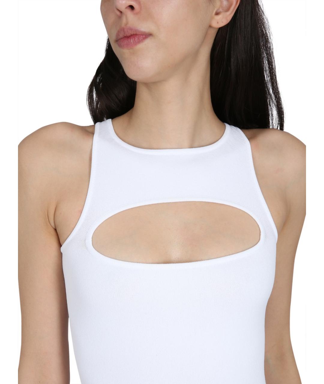 DSQUARED2 Белое вискозное повседневное платье, фото 4