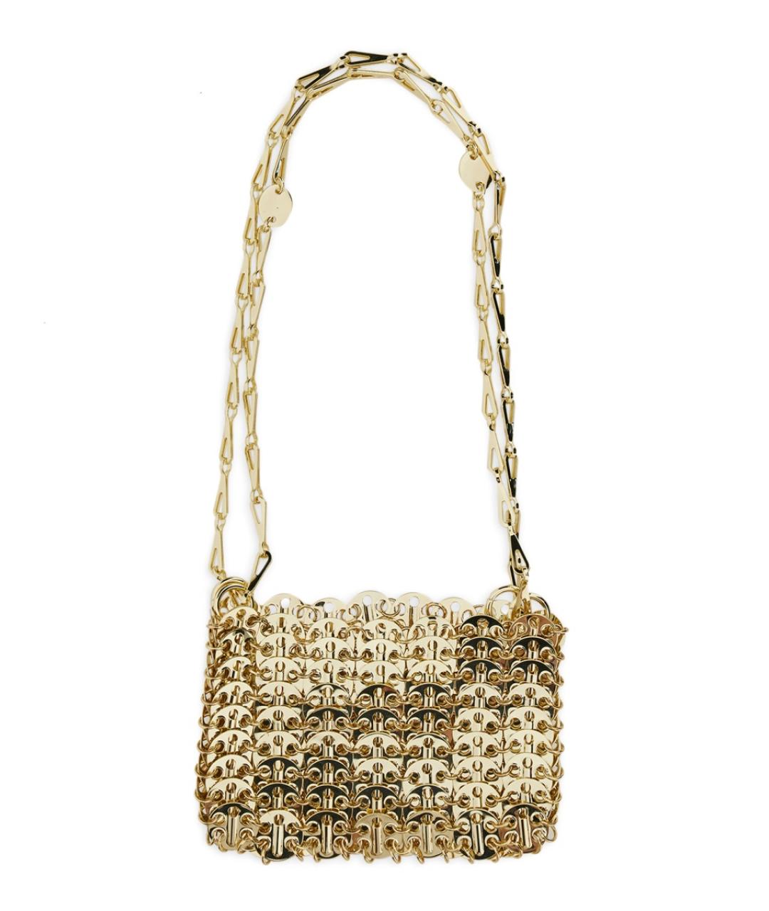 PACO RABANNE Золотая сумка через плечо, фото 3