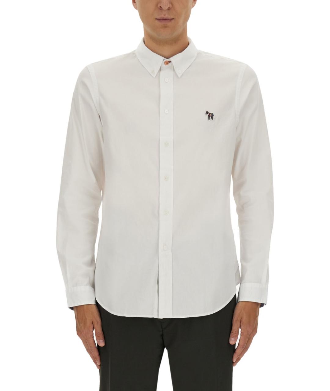 PS BY PAUL SMITH Белая хлопковая кэжуал рубашка, фото 2