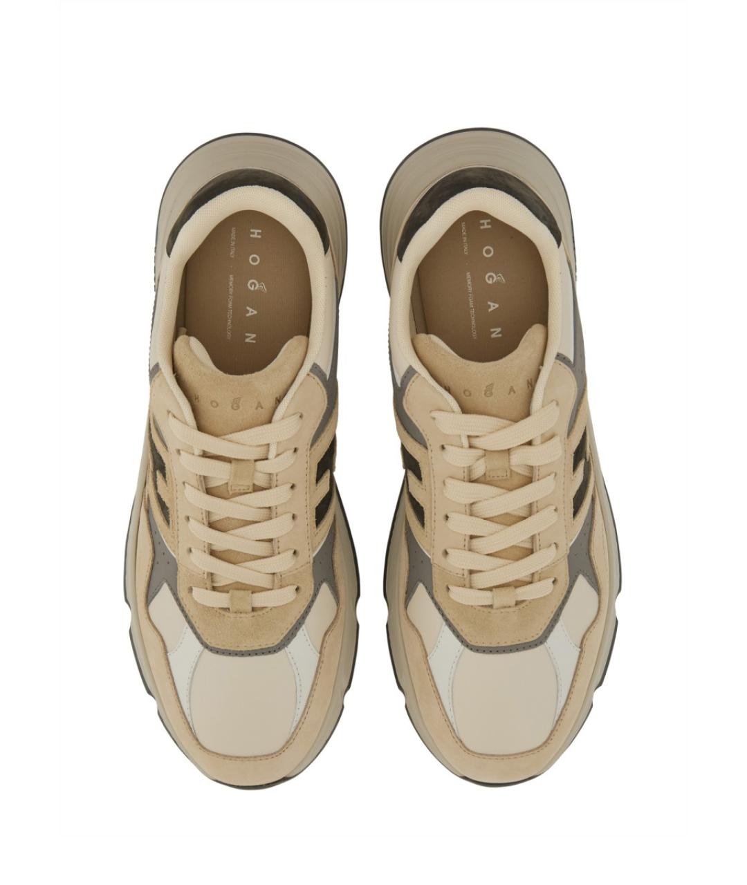 HOGAN Мульти кожаные низкие кроссовки / кеды, фото 2