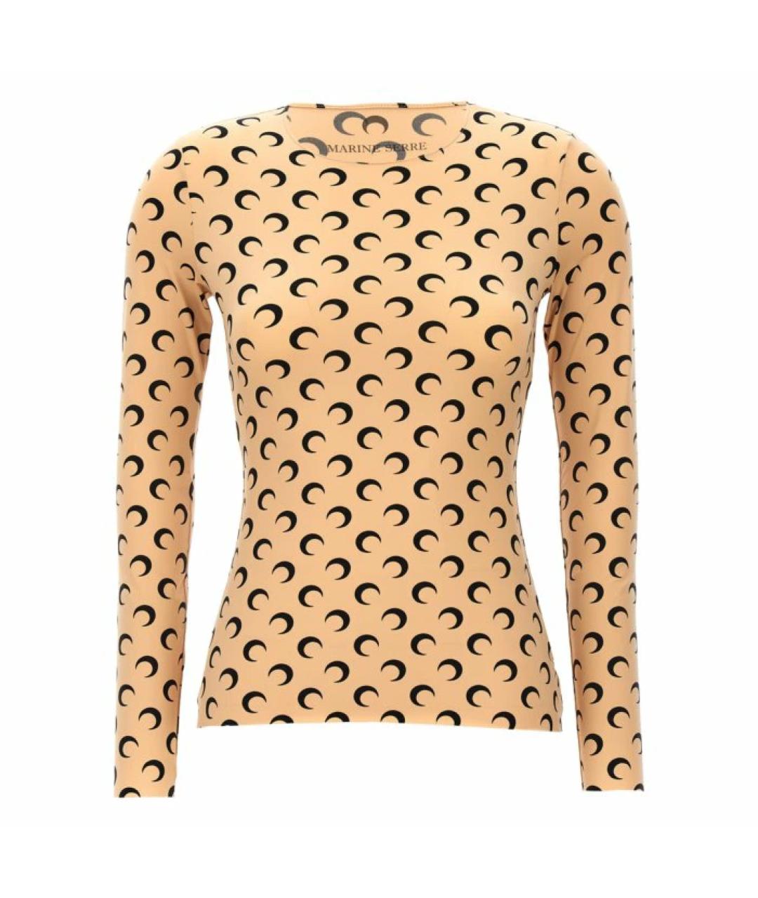 MARINE SERRE Бежевая полиамидовая водолазка, фото 1