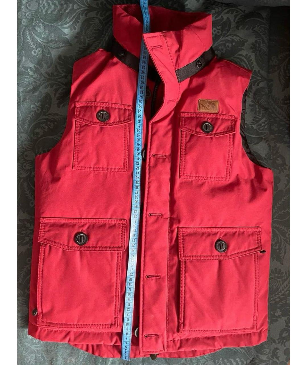 THE NORTH FACE Бордовый хлопковый жилет, фото 5