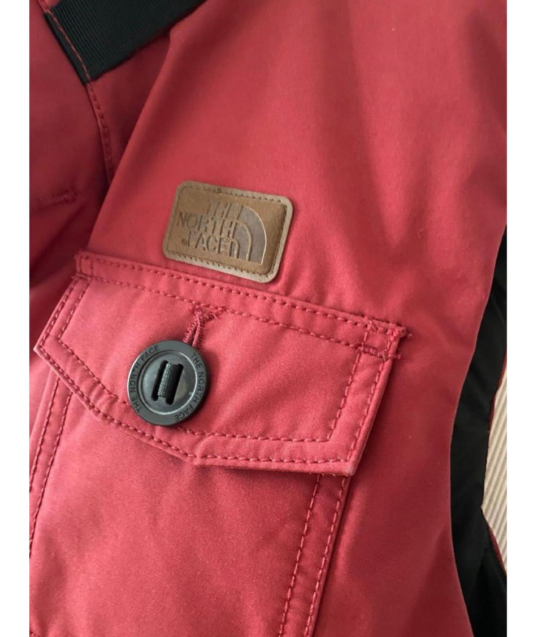 THE NORTH FACE Бордовый хлопковый жилет, фото 4