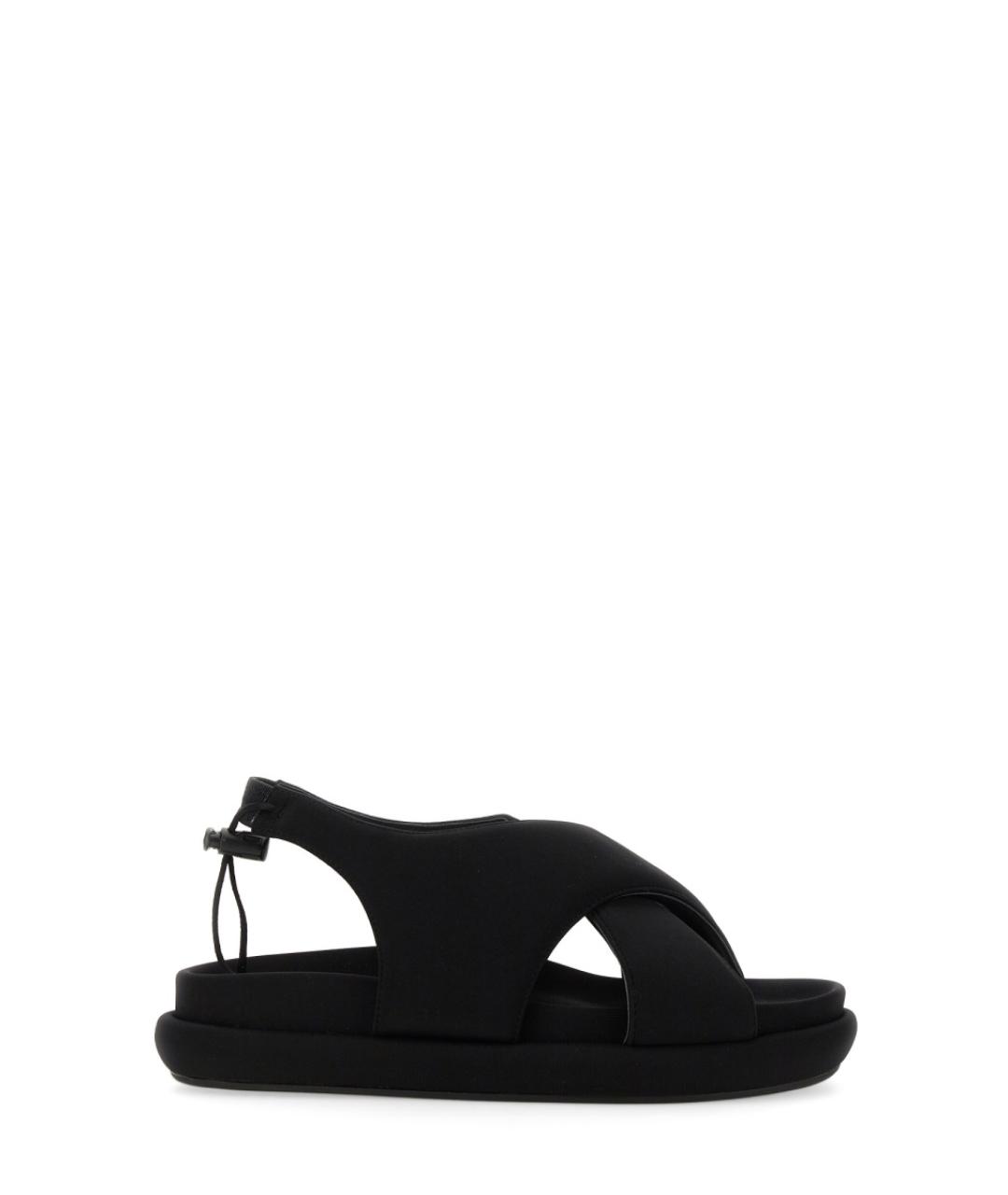 GIABORGHINI Черные синтетические сандалии, фото 1