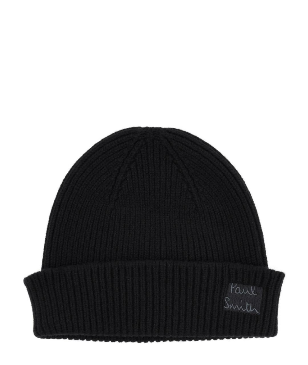 PAUL SMITH Черная кашемировая шапка, фото 1