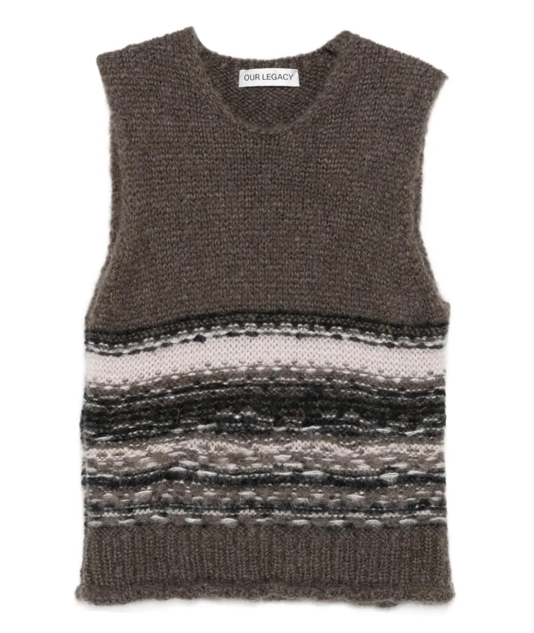 OUR LEGACY Мульти шерстяная жилетка, фото 1