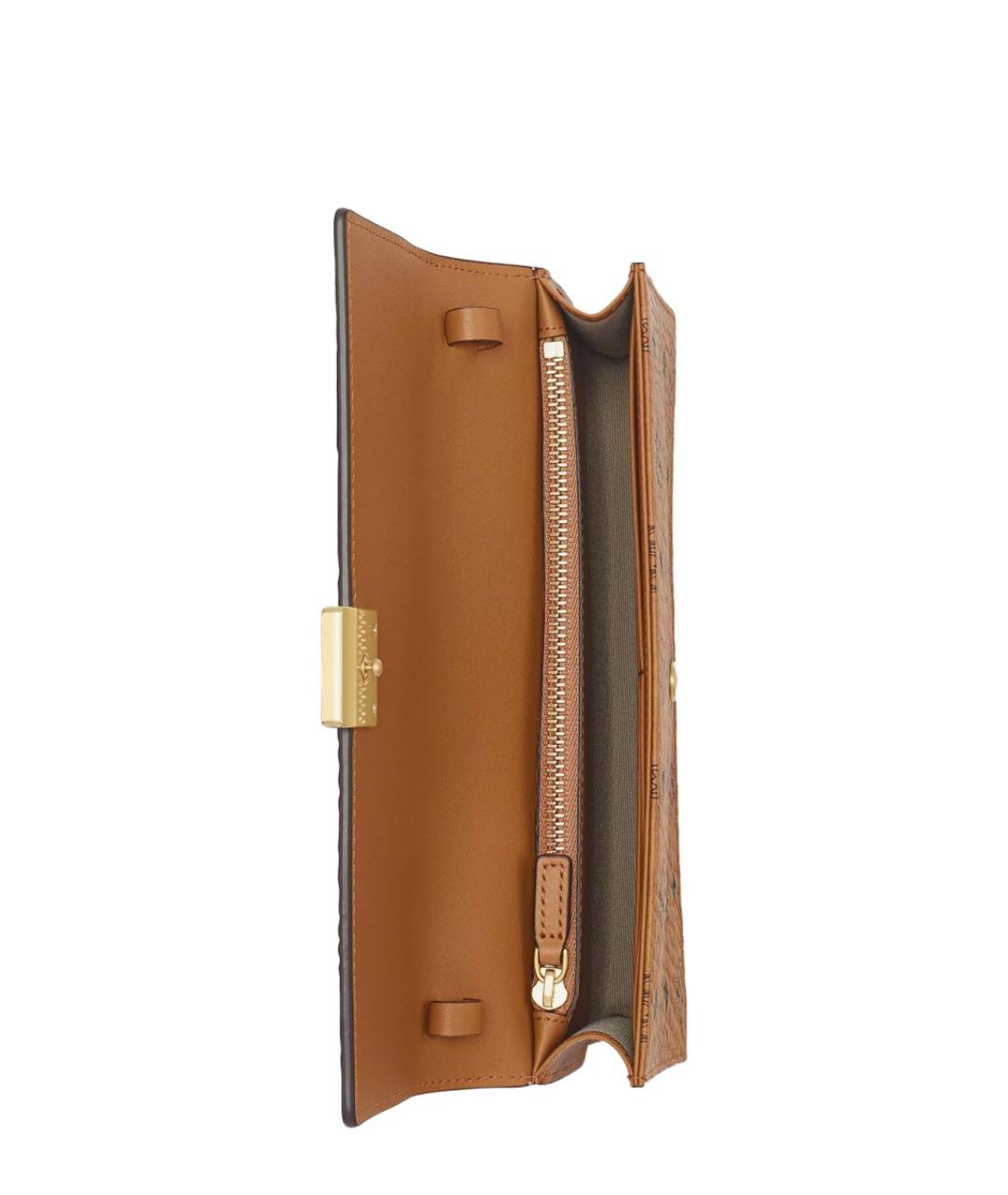 MCM Коричневый полиуретановый кошелек, фото 3