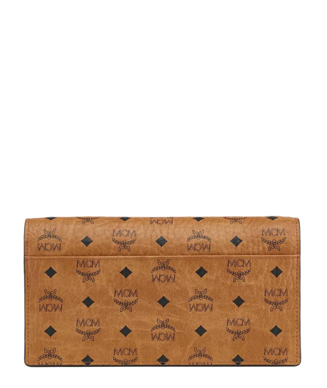 MCM Коричневый полиуретановый кошелек, фото 2