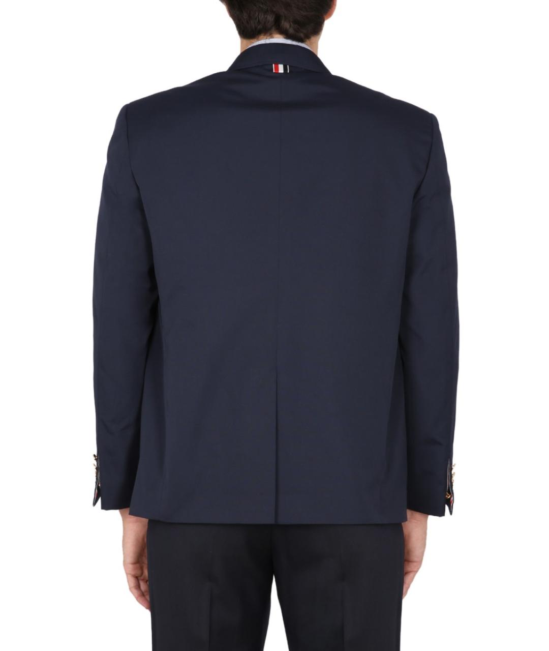 THOM BROWNE Синий полиэстеровый пиджак, фото 3