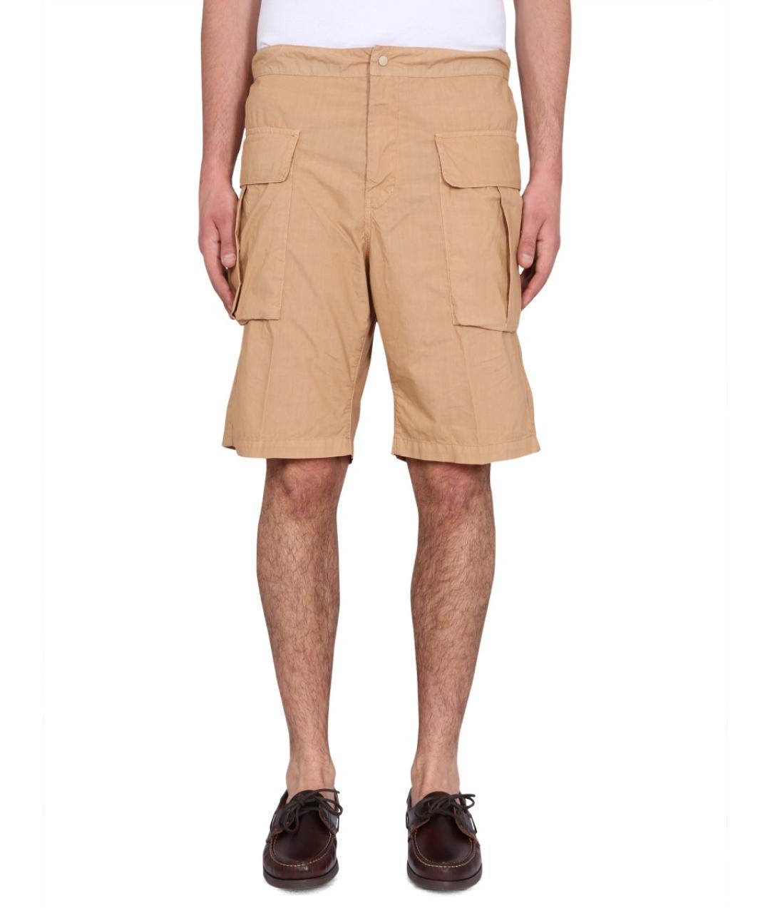 ASPESI Бежевые хлопковые шорты, фото 5