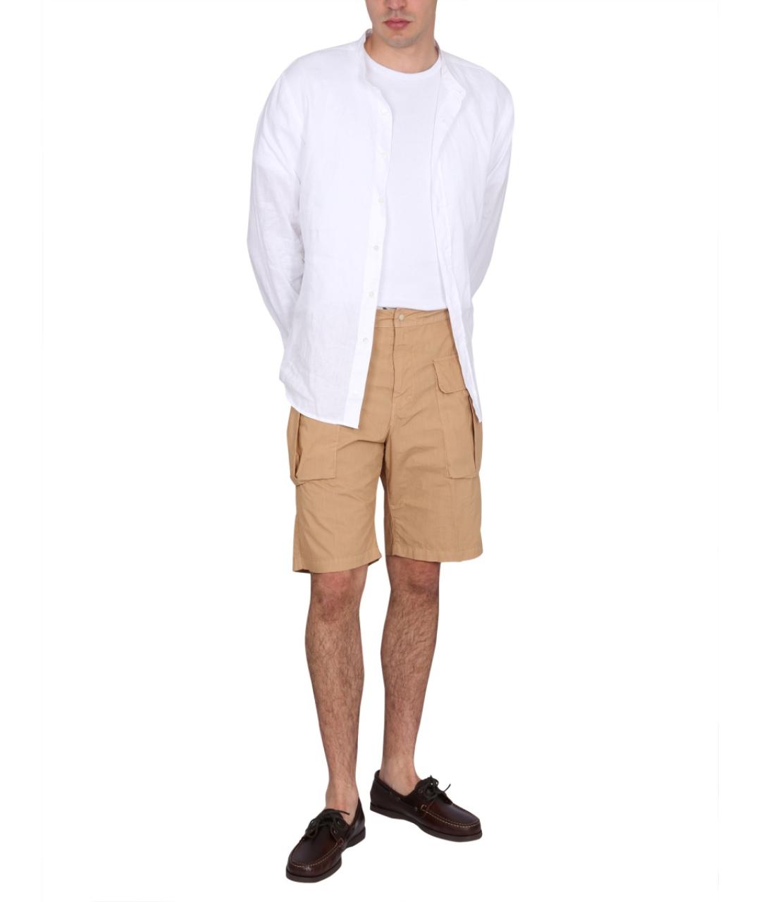 ASPESI Бежевые хлопковые шорты, фото 2