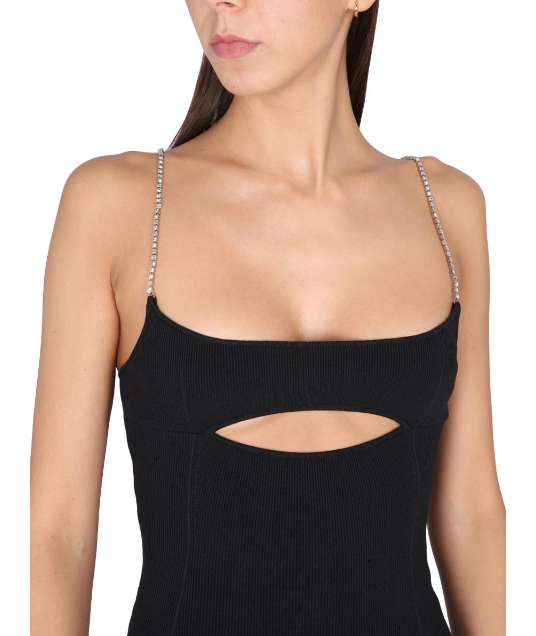 GCDS Черное полиамидовое платье, фото 4