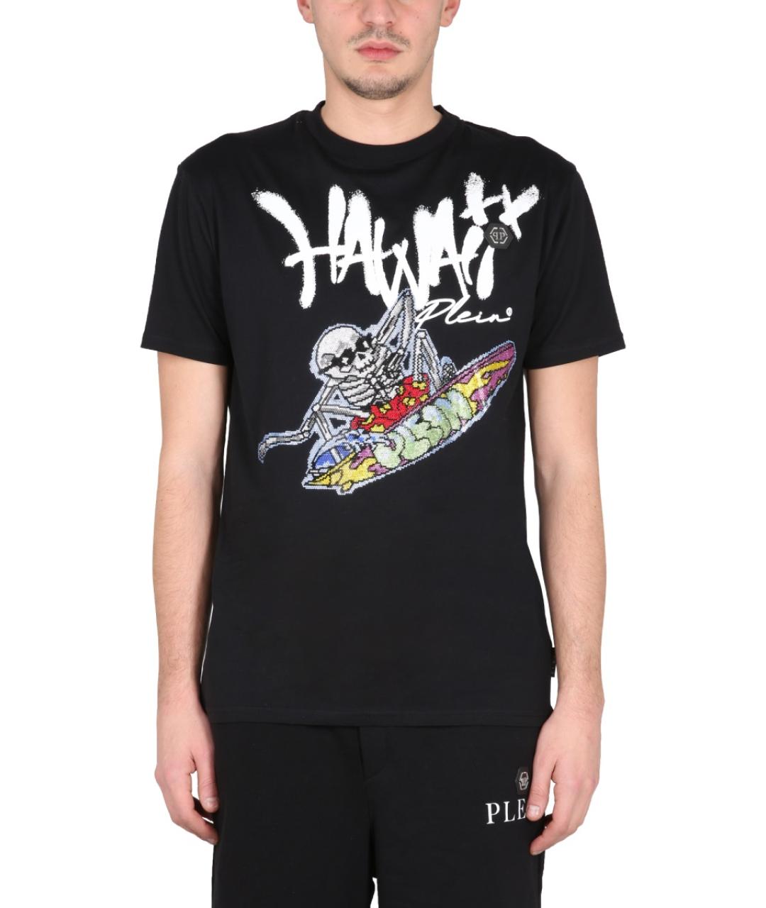 PHILIPP PLEIN Черная хлопковая футболка, фото 5