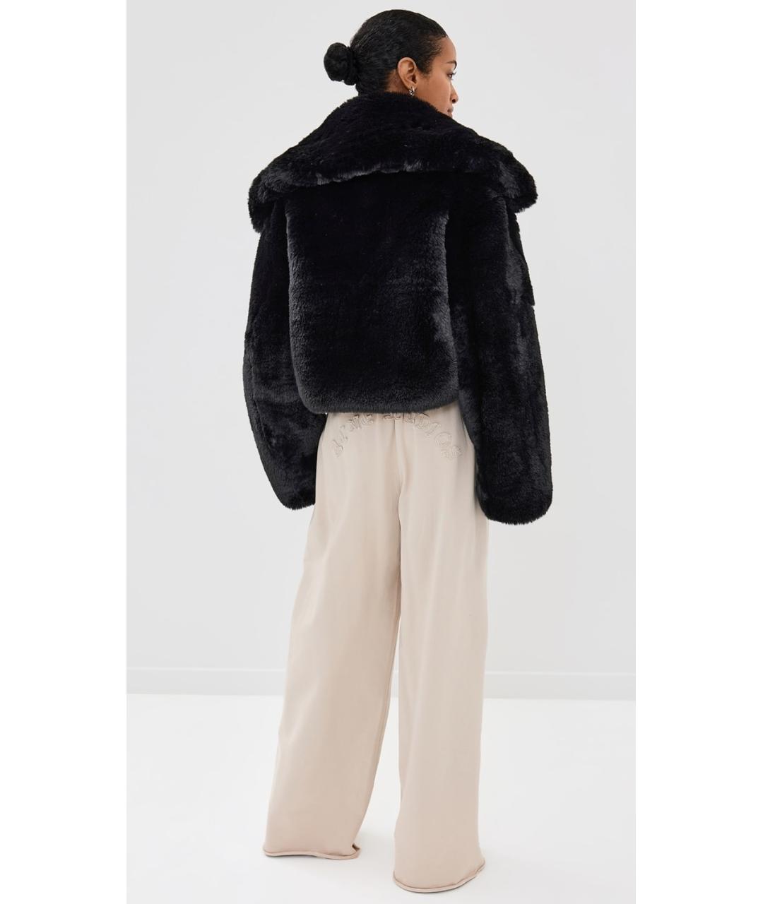 ACNE STUDIOS Черная меховая шуба, фото 9