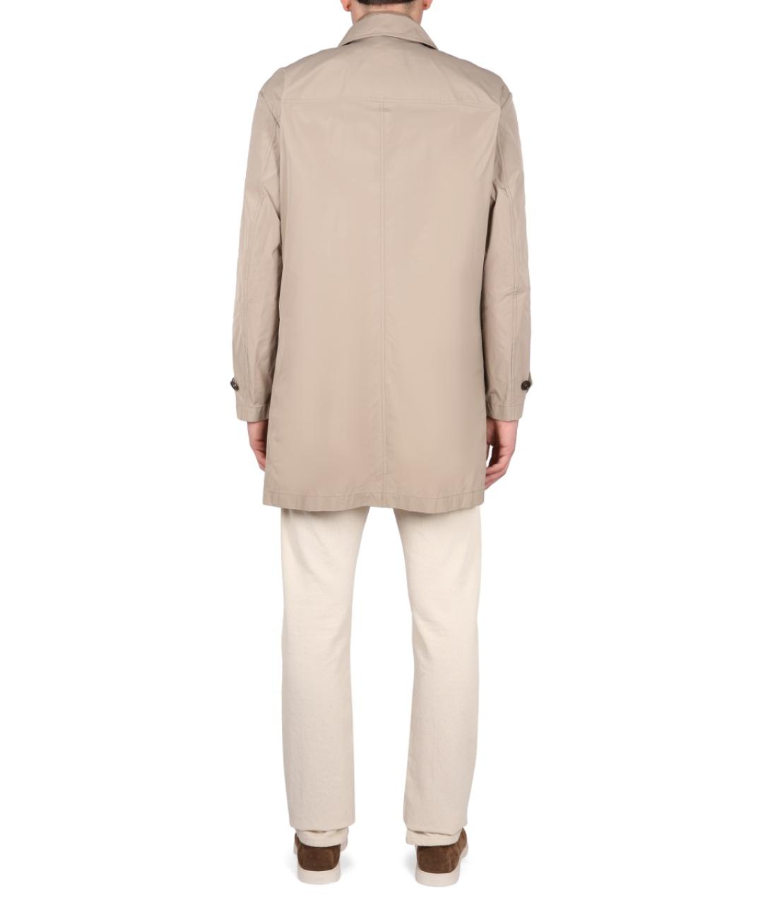 FAY Коричневый полиамидовый тренч / плащ, фото 4