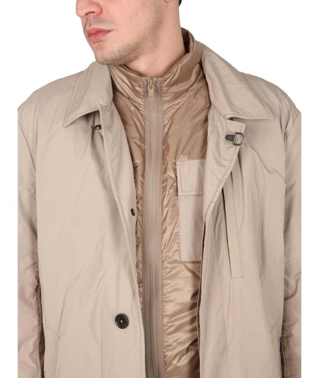 FAY Коричневый полиамидовый тренч / плащ, фото 3