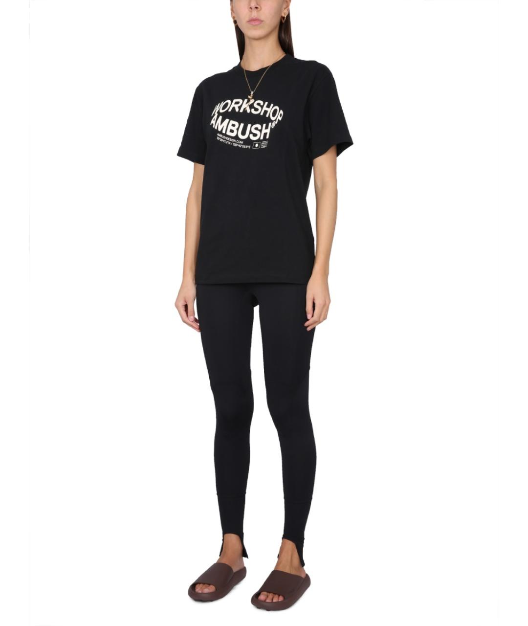 AMBUSH Черная хлопковая футболка, фото 3