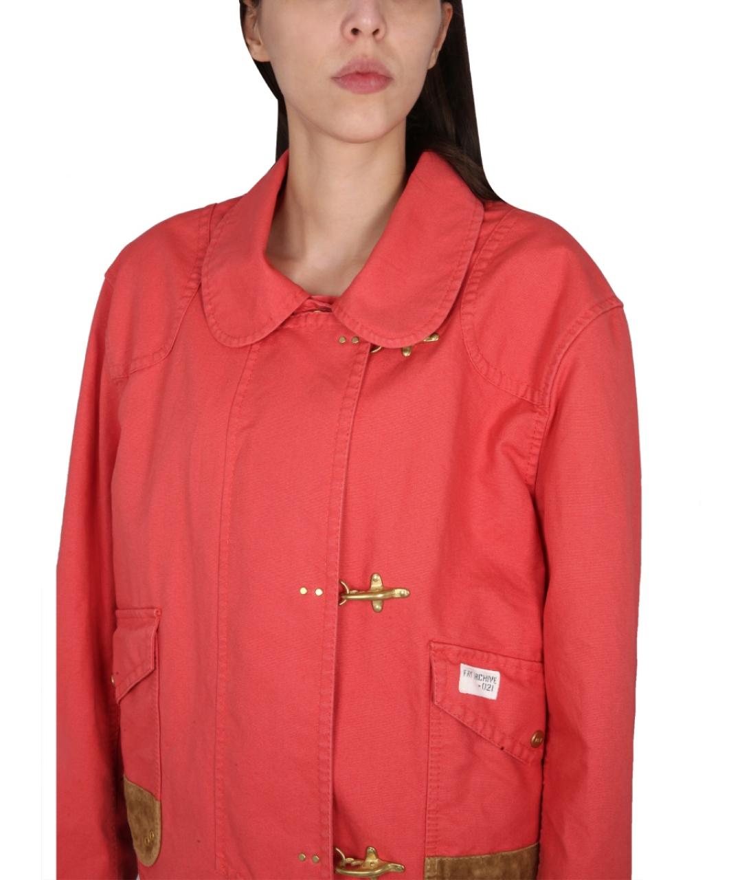 FAY Красная хлопковая куртка, фото 4