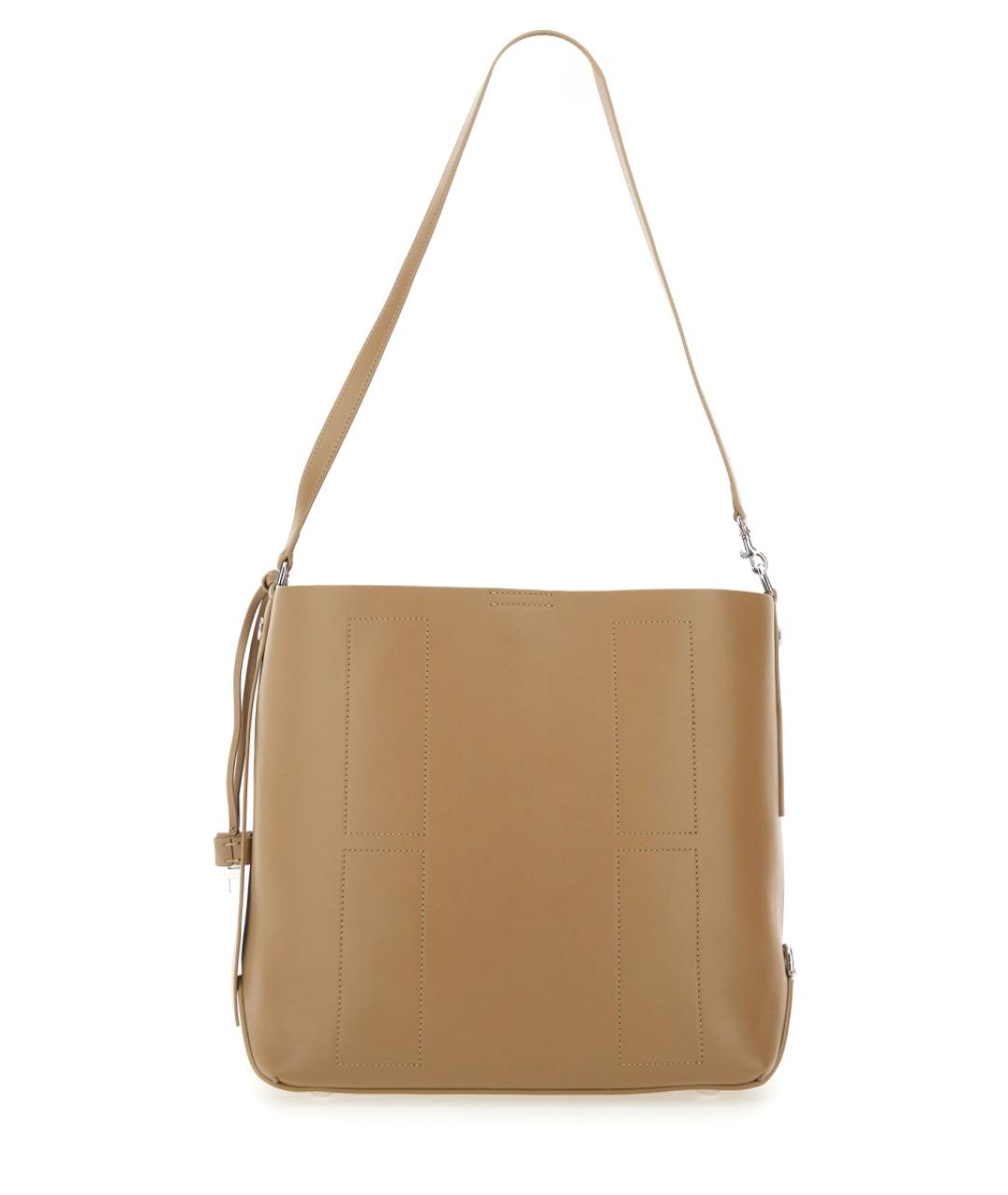 HOGAN Коричневая кожаная сумка через плечо, фото 2