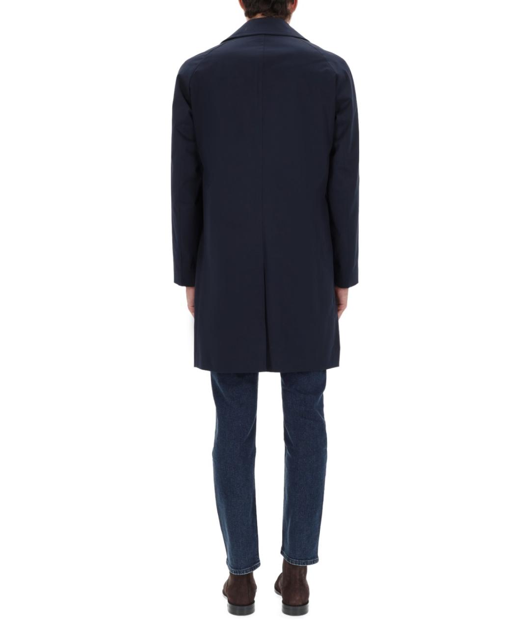 HUGO BOSS Синий хлопковый тренч / плащ, фото 3