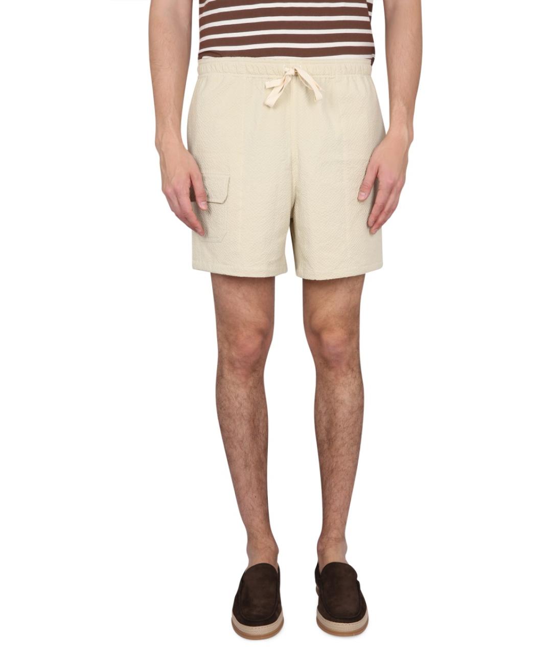 HOWLIN Бежевые хлопковые шорты, фото 5