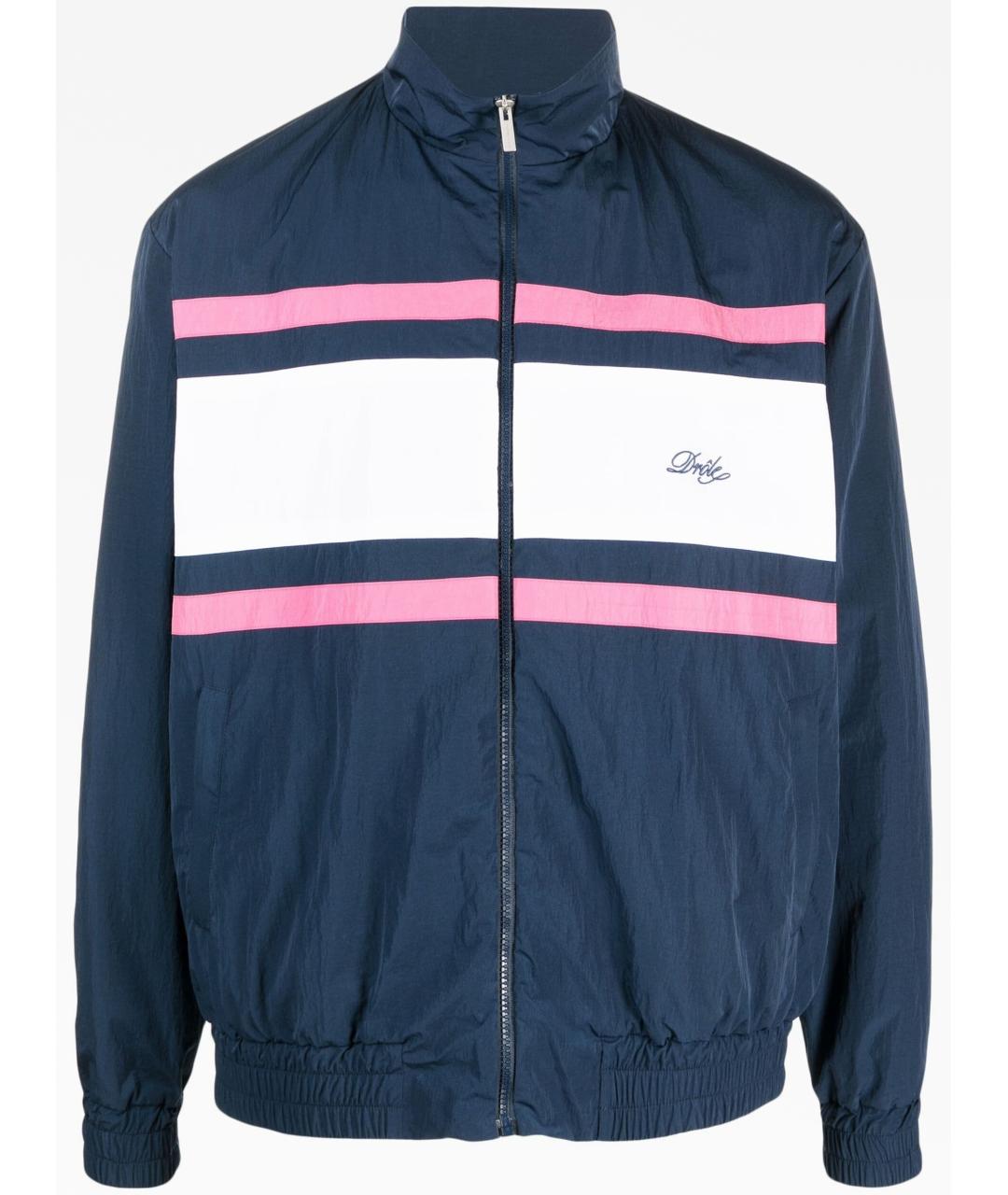 Drole de Monsieur Синяя полиамидовая куртка, фото 1