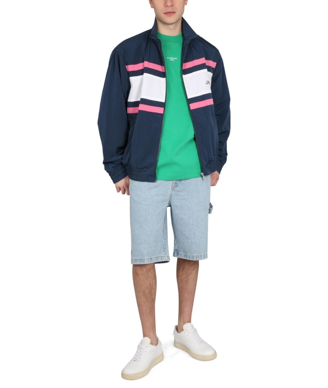 Drole de Monsieur Синяя полиамидовая куртка, фото 2