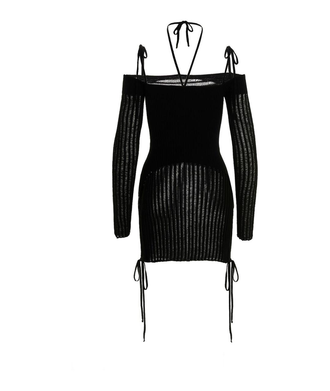 ANDREADAMO Черное вискозное платье, фото 1