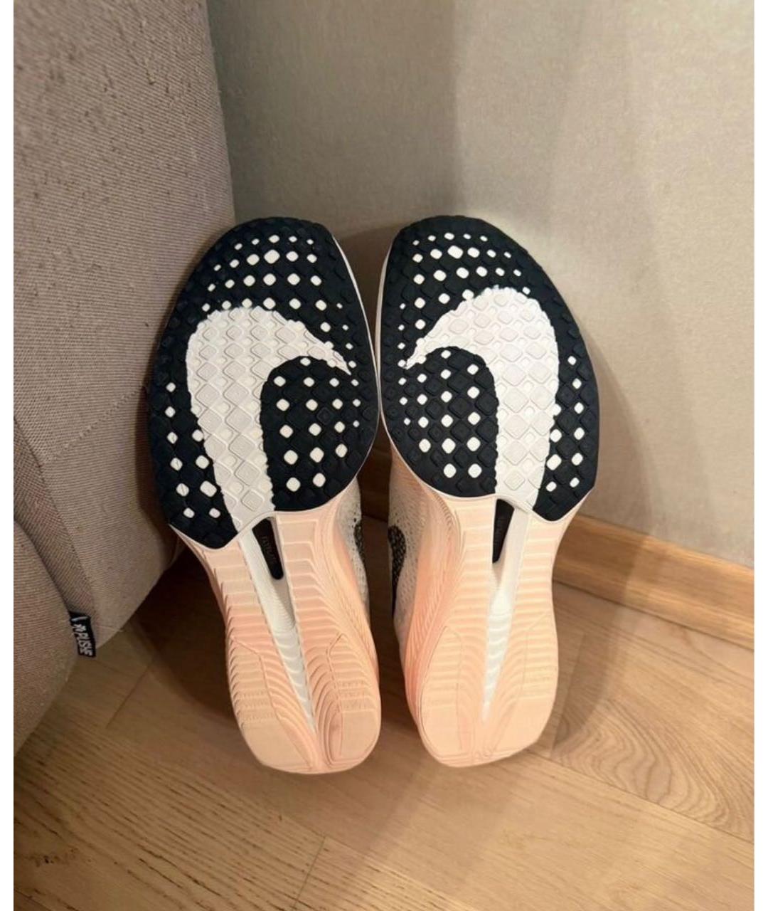 NIKE Белые синтетические низкие кроссовки / кеды, фото 5