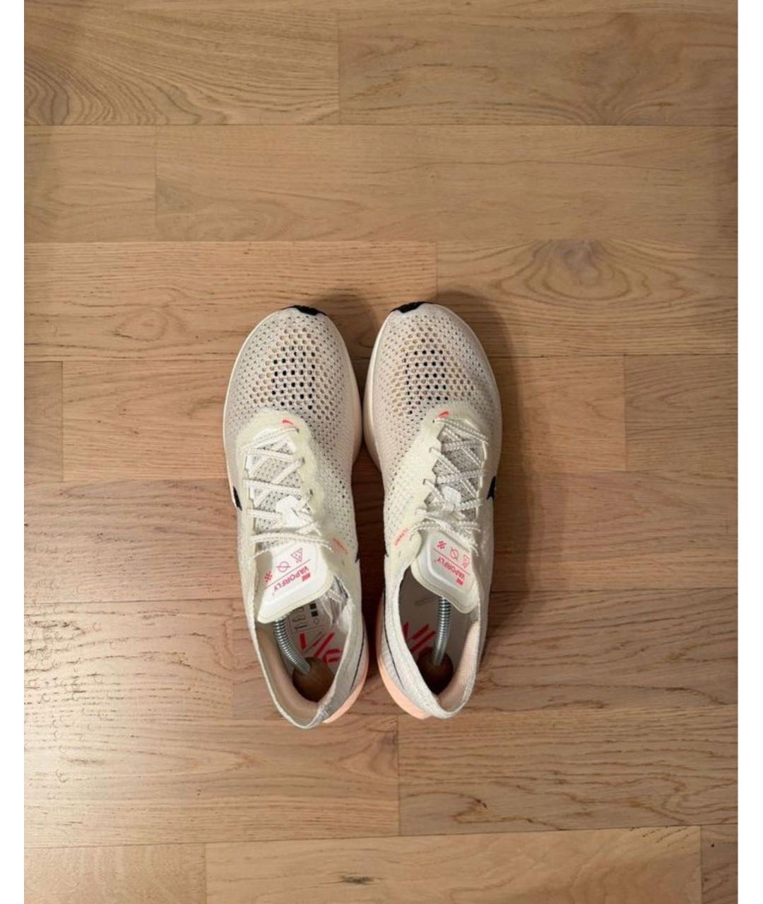 NIKE Белые синтетические низкие кроссовки / кеды, фото 3