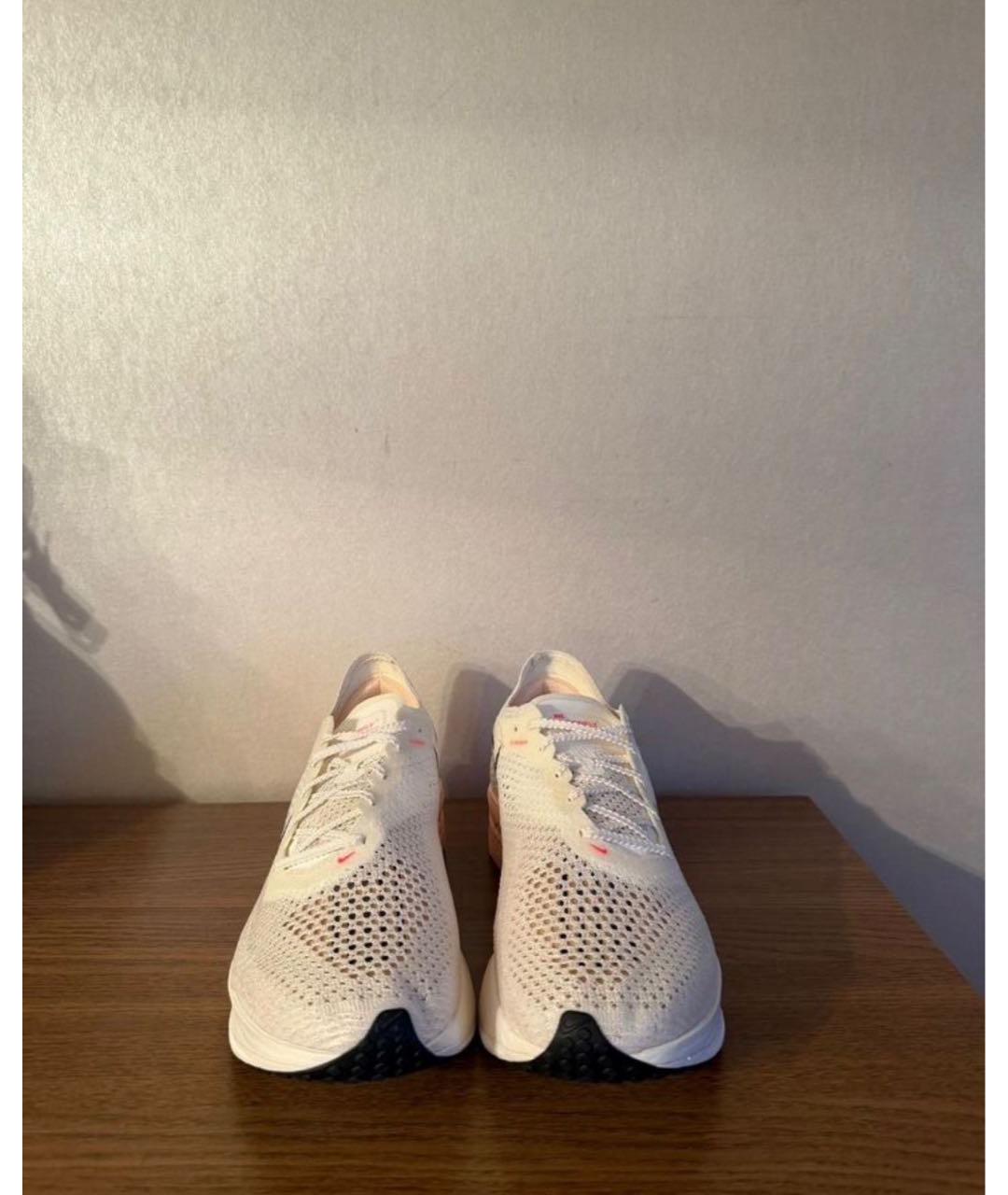 NIKE Белые синтетические низкие кроссовки / кеды, фото 2