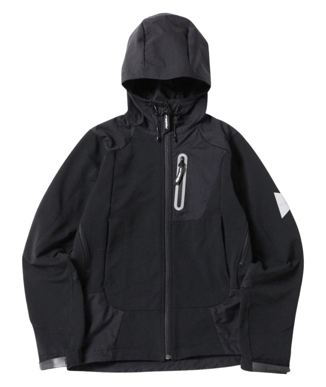 AND WANDER Антрацитовая полиамидовая куртка, фото 1