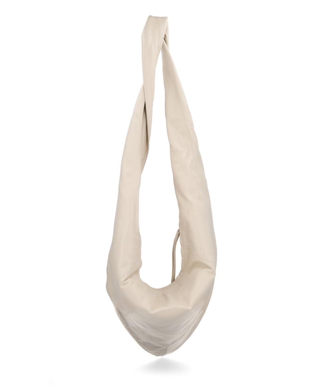 LEMAIRE Бежевая кожаная сумка через плечо, фото 2