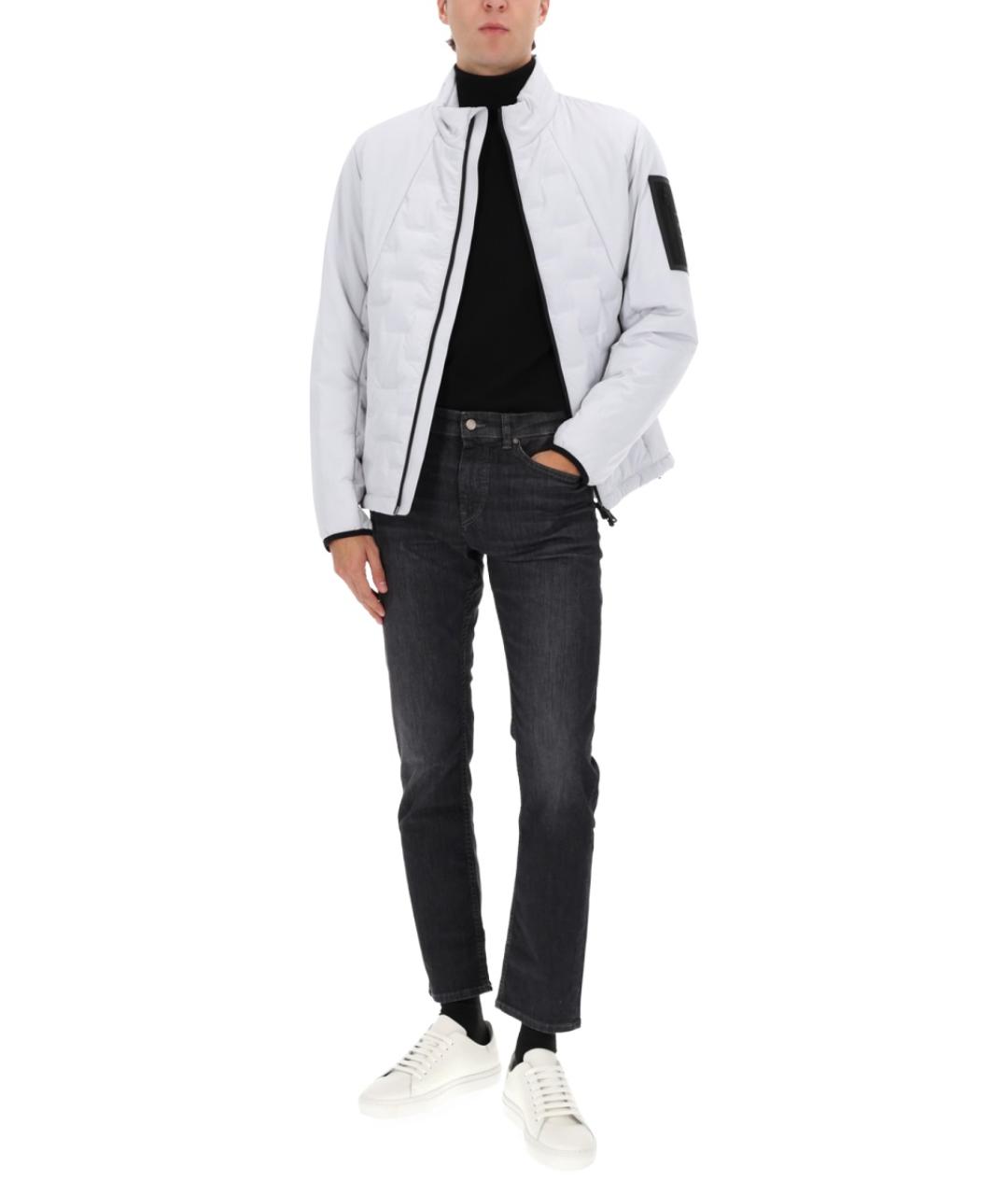 HUGO BOSS Серая полиэстеровая куртка, фото 2