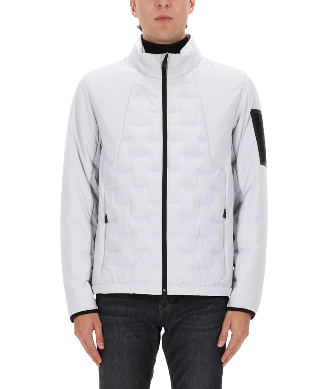 HUGO BOSS Серая полиэстеровая куртка, фото 4