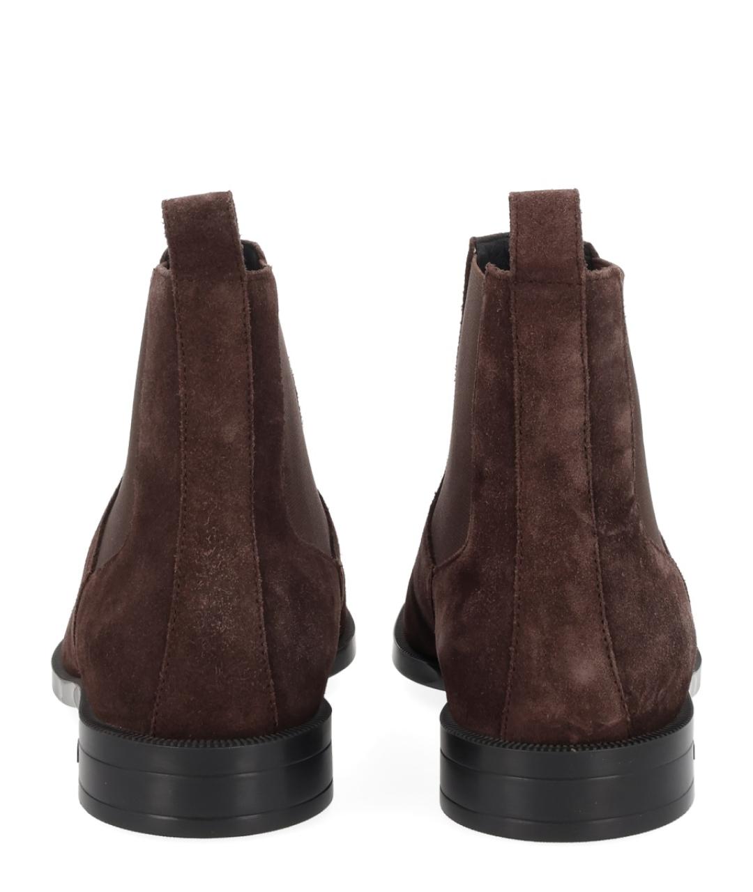 HUGO BOSS Коричневые замшевые лоферы, фото 4