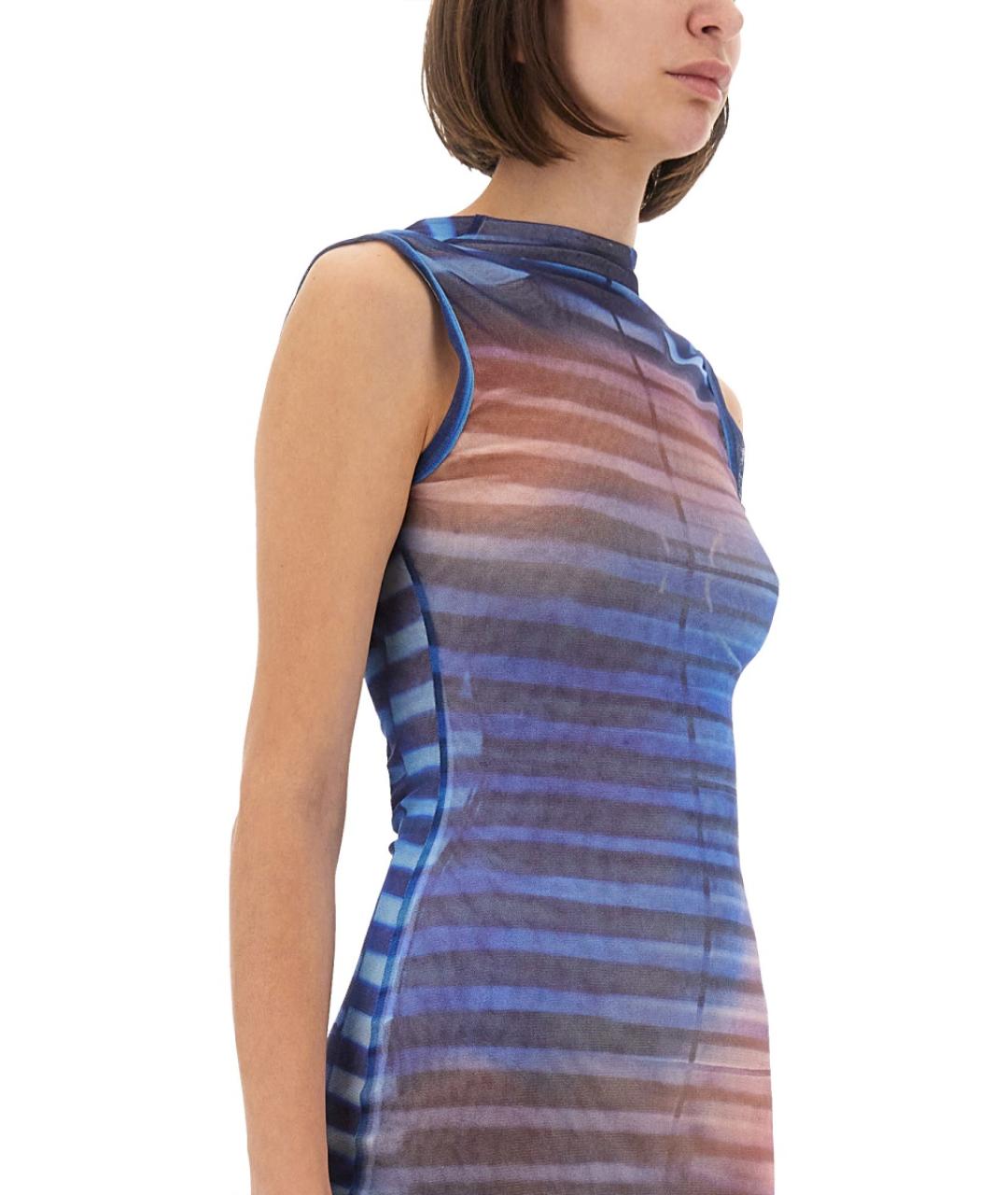 JEAN PAUL GAULTIER Мульти полиамидовое платье, фото 4